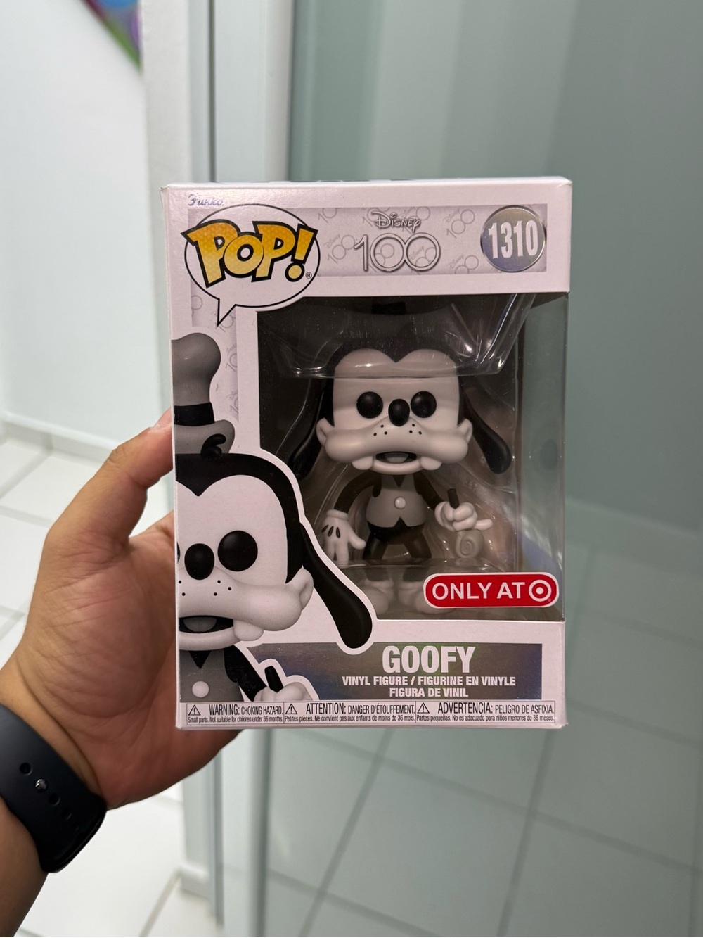 Funko Black & White Goofy Pop! Figure (Disney 100)
